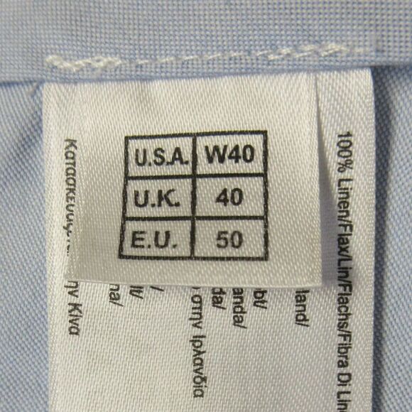 BROOKS BROTHERS Country Club 100% Linen 19th Hole Shorts Sz 40 Navy Blue Martini - Picture 5 of 15